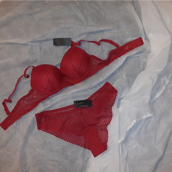 Youmita 36B Samba Symmetrical Mesh Bra and Medium Panty NWT - Picture 8 of 10